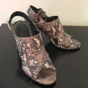 Topshop slung back open toe sandals